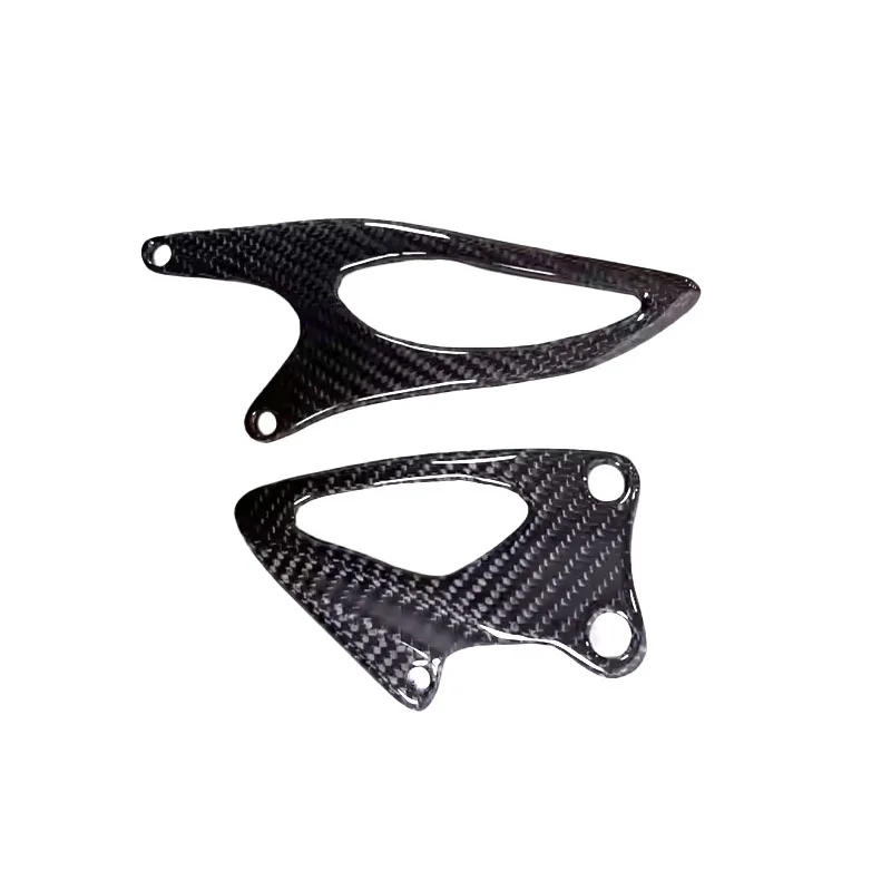 For YAMAHA YZF R1 2015 2016 2017 2018-2025 Motorcycle 100% 3K Dry Carbon Fiber Rearsets Heel Guards Plates