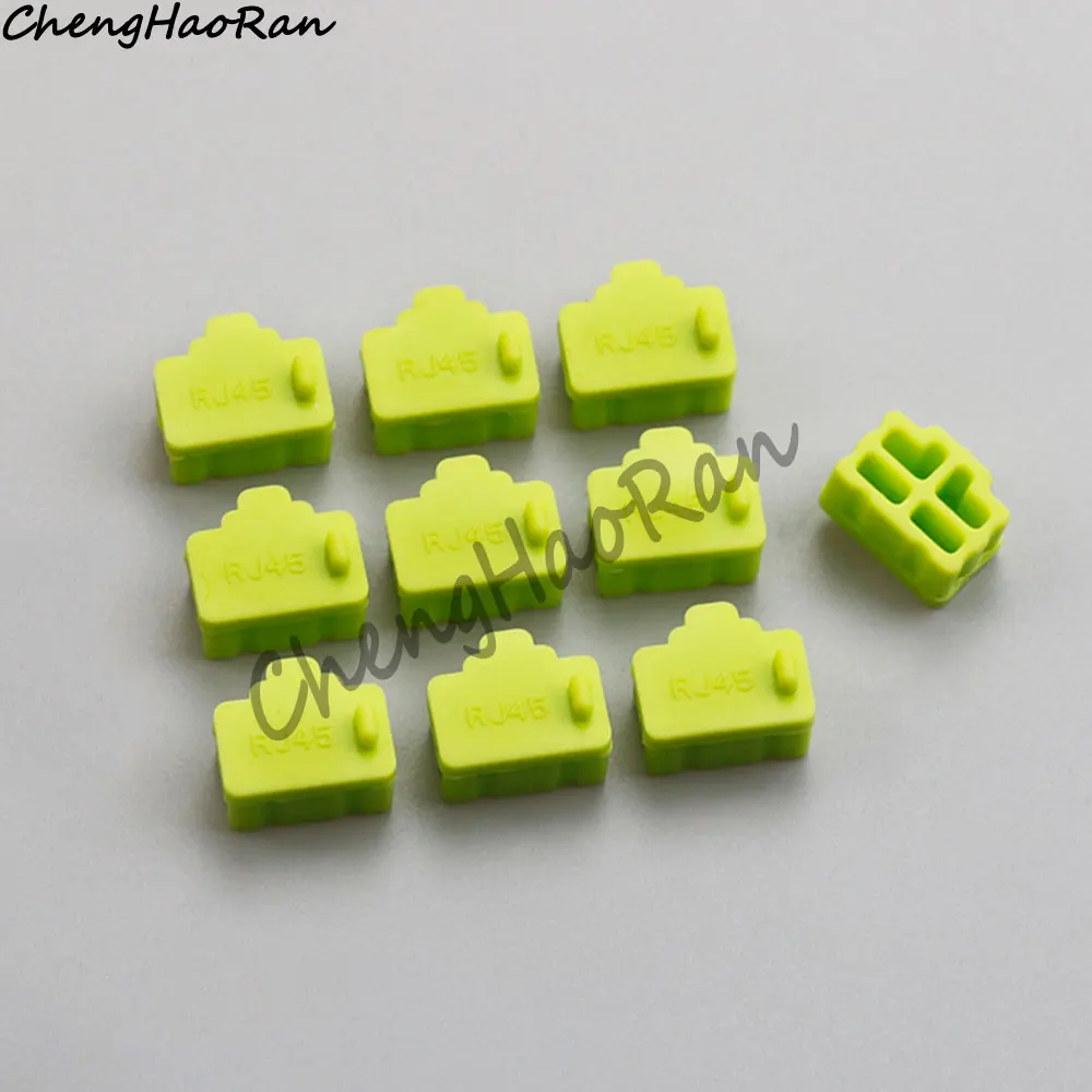 10 teile/satz rj45 schnitts telle silikons taub stecker laptop lan kabel staub dichte stecker desktop router schalter netzwerk karte rj45 port abdeckung – Detail 8
