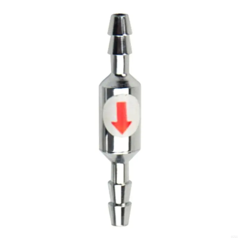 

97QE Stainless Steel Way Check for Valve CO2 Counter Check for Valve for Air CO2 Line Tubing Regulator Diffuser Aquarium