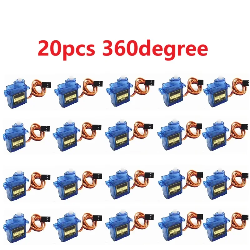 2/5/10/20pcs SG90 Servomotor Micro 9g 180 360 Graden Mount SG90 Kit zonder Metal Gear Pro RC Auto Speelgoed Vliegtuig Arduino DIY