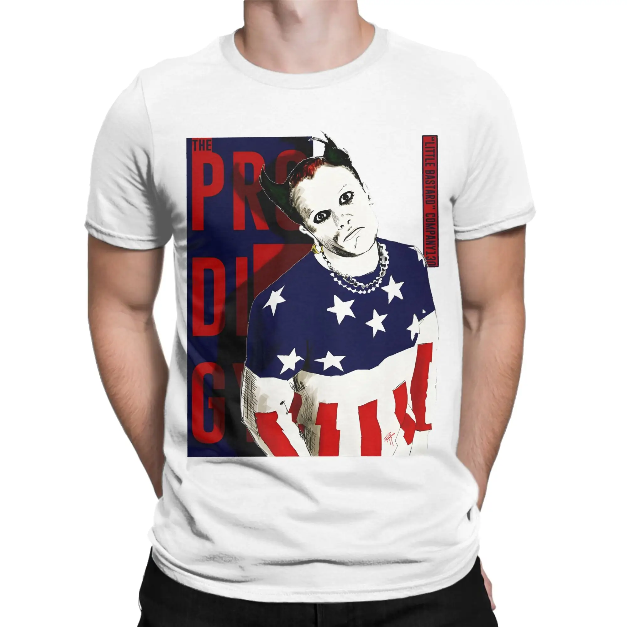 Men's T-Shirts The Prodigys Funny Pure Cotton Tee Shirt Short Sleeve  T Shirts Crewneck Tops Summer