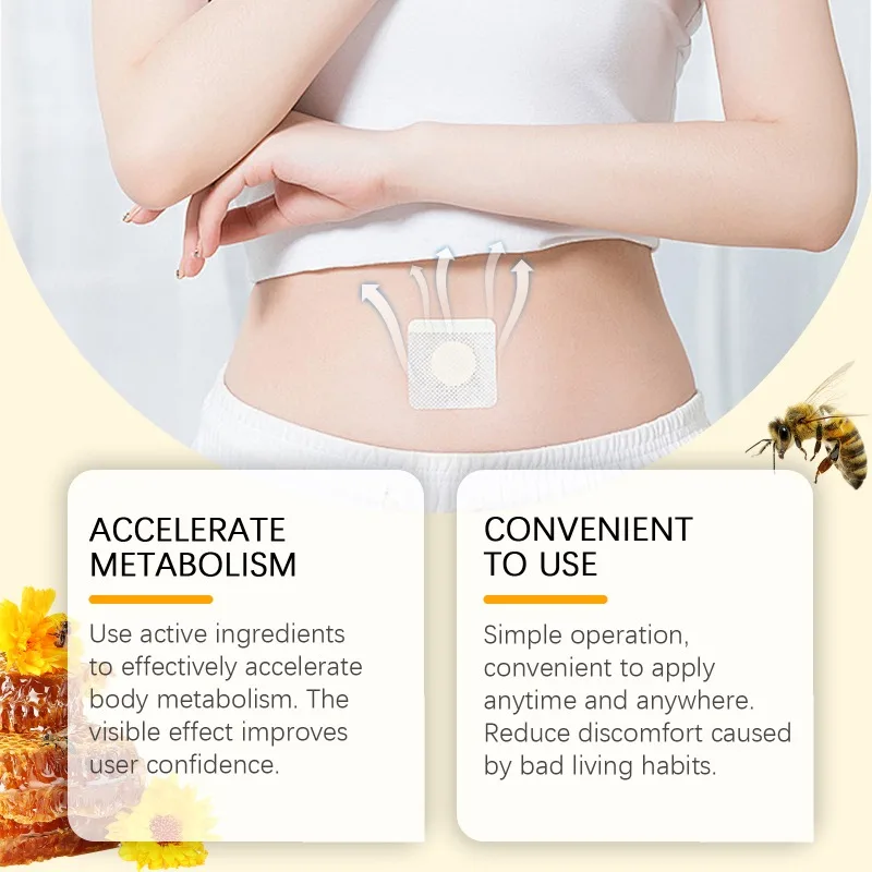 Bee Venom Body Patch Gewichtsverlust Detox Shaping Taille Arm Leichter Lazy Body Feuchtigkeitsspendende Hautpflege Bauchnabelpflaster