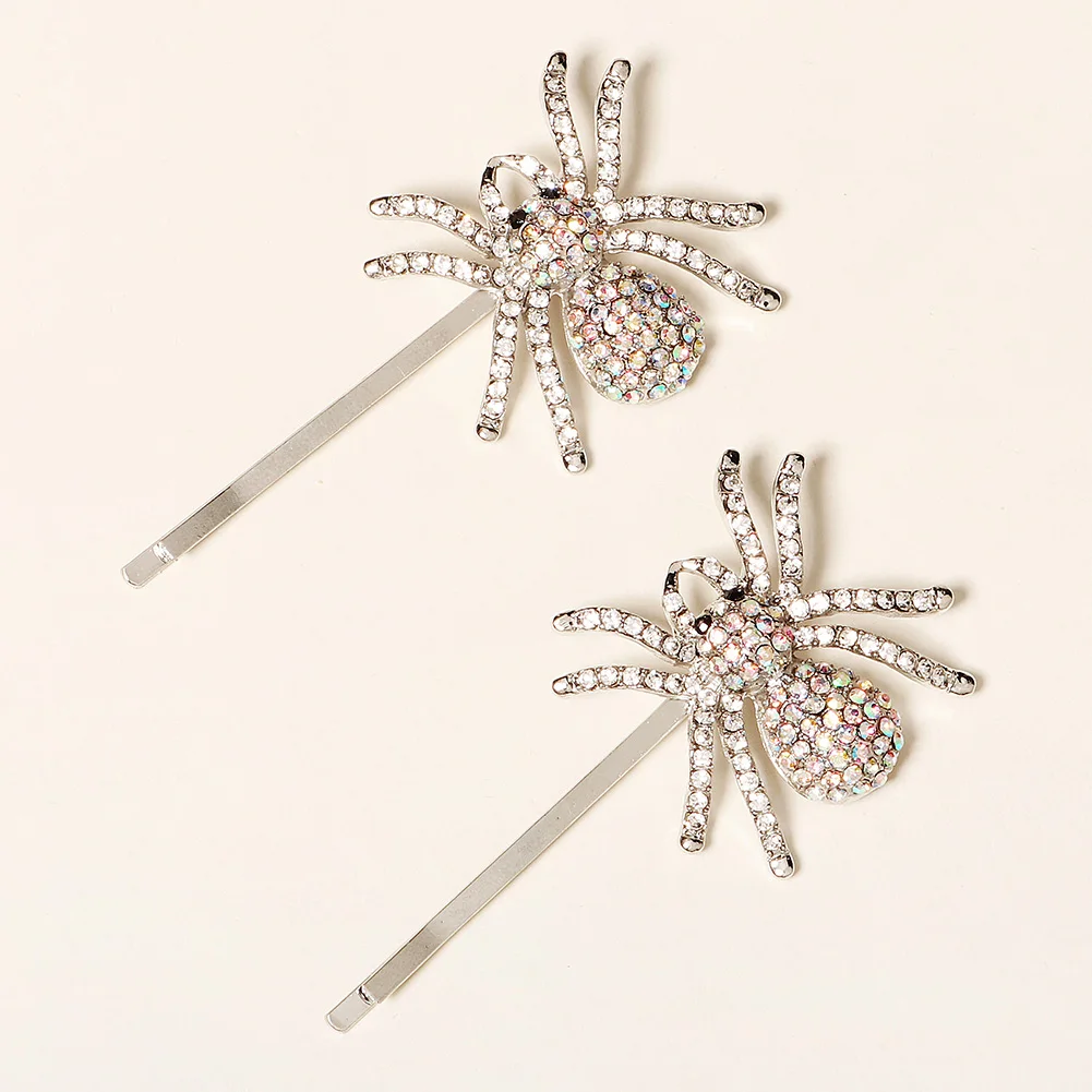 Halloween Spinne Haars pangen für Frauen Mädchen Pony Haarnadeln Strass Haars pangen Festival Prinzessin Haarschmuck Schmuck – Detail 16