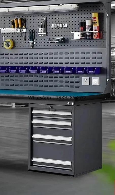 

Heavy Duty Anti-Static Workbench Stainless Steel Fitter Bench Electrician Experiment Workshop Operation Inspection Table