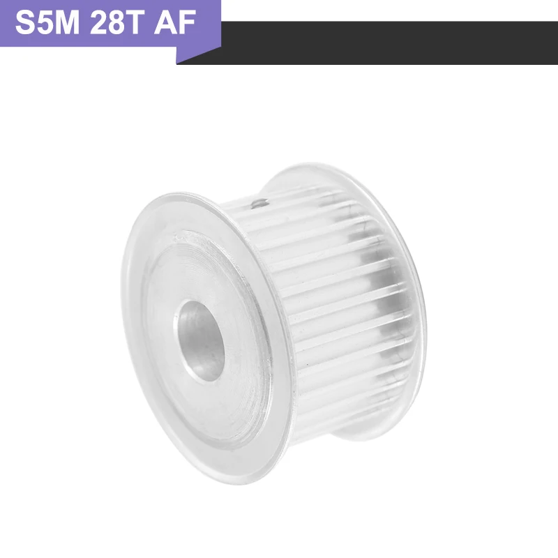 S5M 28T Transmission Pulley 8/10/12/17/19/20mm Inner Bore 11/17/22/27mm Width S5M Type Tooth Belt Pulley for 3D Printer