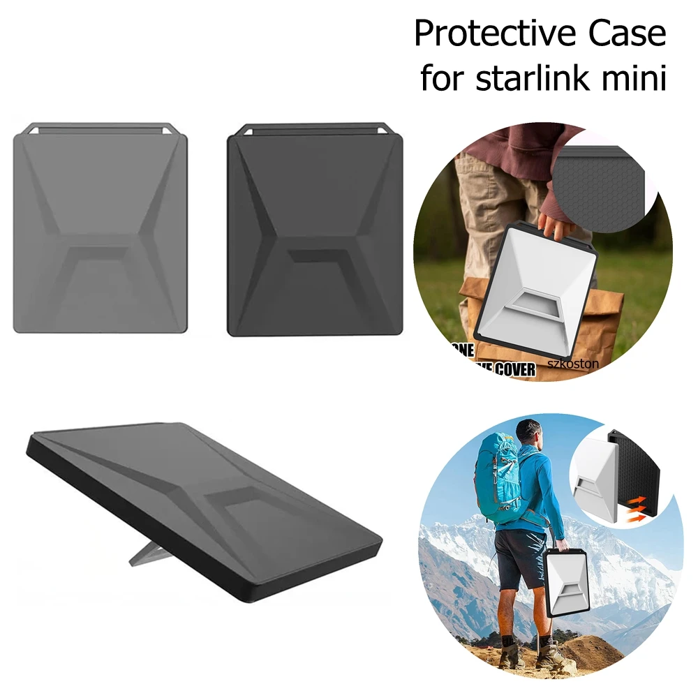 Funda protectora de silicona para Starlink Mini, carcasa portátil lavable anticaída para exteriores, accesorios para Starlink Mini