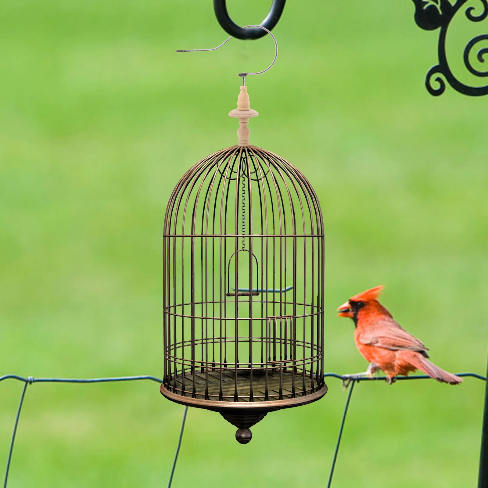 

2Sets Bird Cage Hook Premium Metal Wood Material Long-Lasting Wear Resistant for Small Animal Cage Decoration Utility