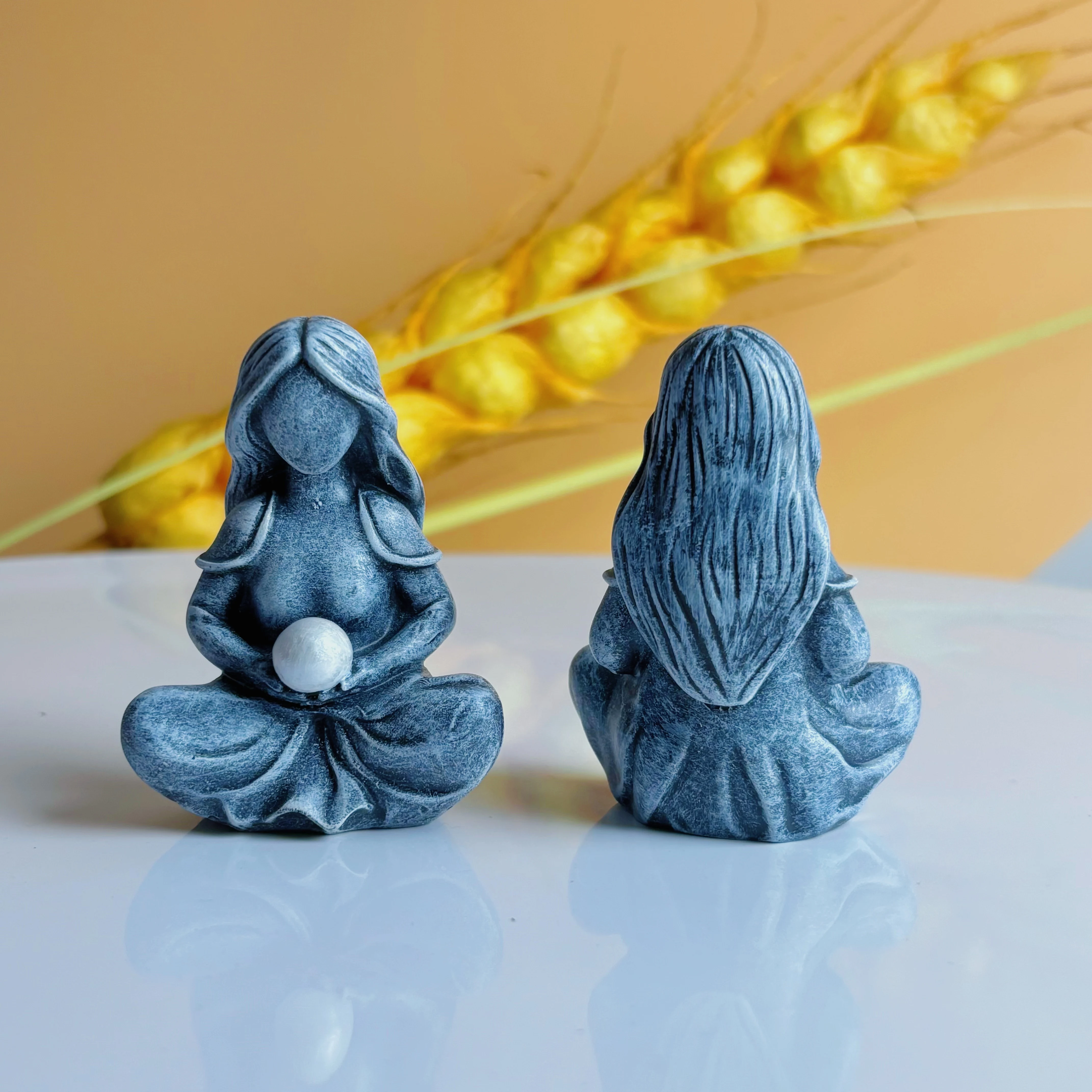 1PC Collectible figurine, mini statue of a beautiful moon goddess: perfect for fairy decorations, scene decorations, room decorations, home decorations, interior decorations, exterior decorations, garden decorations, holiday decorative ornaments, and outdoor courtyard decorations