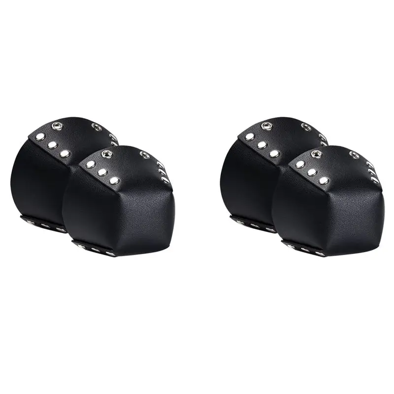 

Budget-Friendly 2 Pair Roller Skate Toe Caps PU Leather Skate Toe Guards For Roller Skates Toe Cap Protective Black