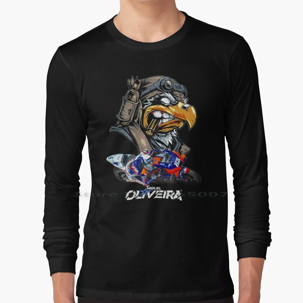 Best Selling Of Miguel Oliveira 100% Cotton Long Sleeve T Shirt Miguel Oliveira Race Rider Grandprix Moto2 Portuguese Team 44