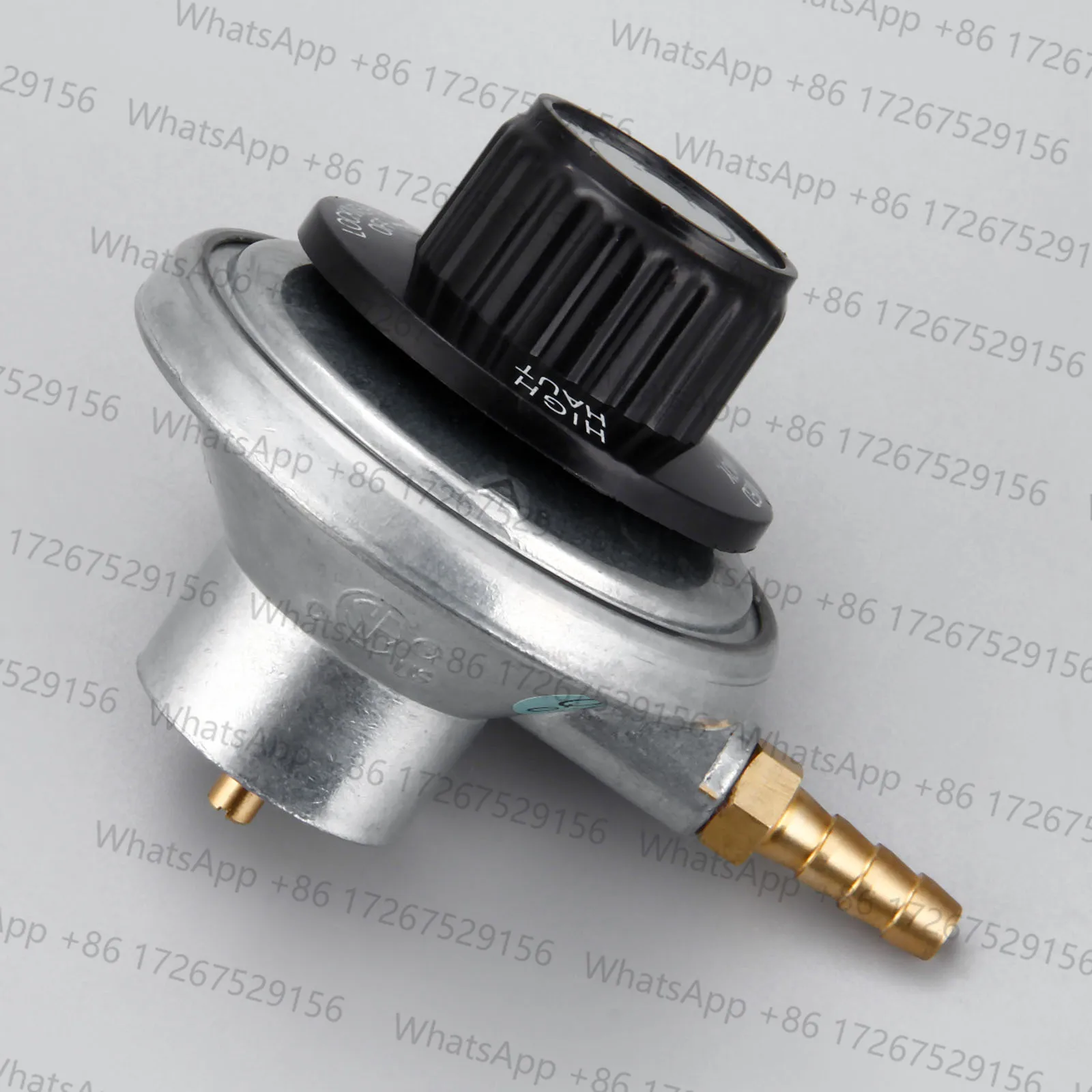 1pc Propane Tank Low Pressure Gas Regulator with Outlet 1/4in Barb Hose Connection Inlet 1-20in UNEF One Pound Propane Tank BBQ