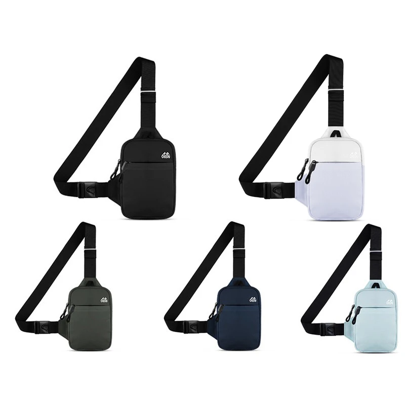 Sports Chest Bag Men Single Shoulder Crossbody Bag Small Waterproof Simple Mobile Phone Bag Outdoor Fitness Bag Women Waist Bag