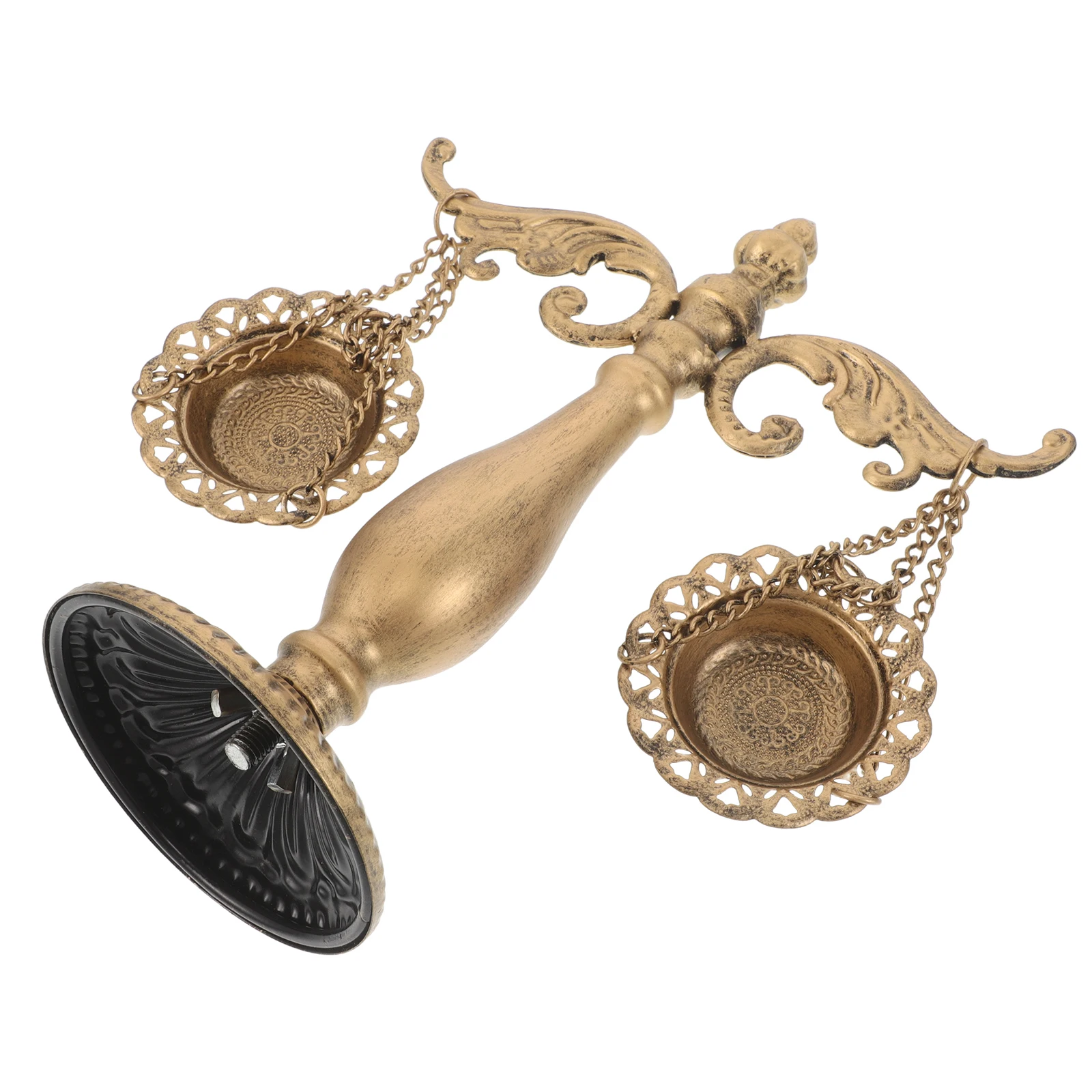 

Vintage Metal Libra Balance Scale Retro Iron Justice Sculpture Ornament for Office Desk Library Lawyer Decor Home Decoration