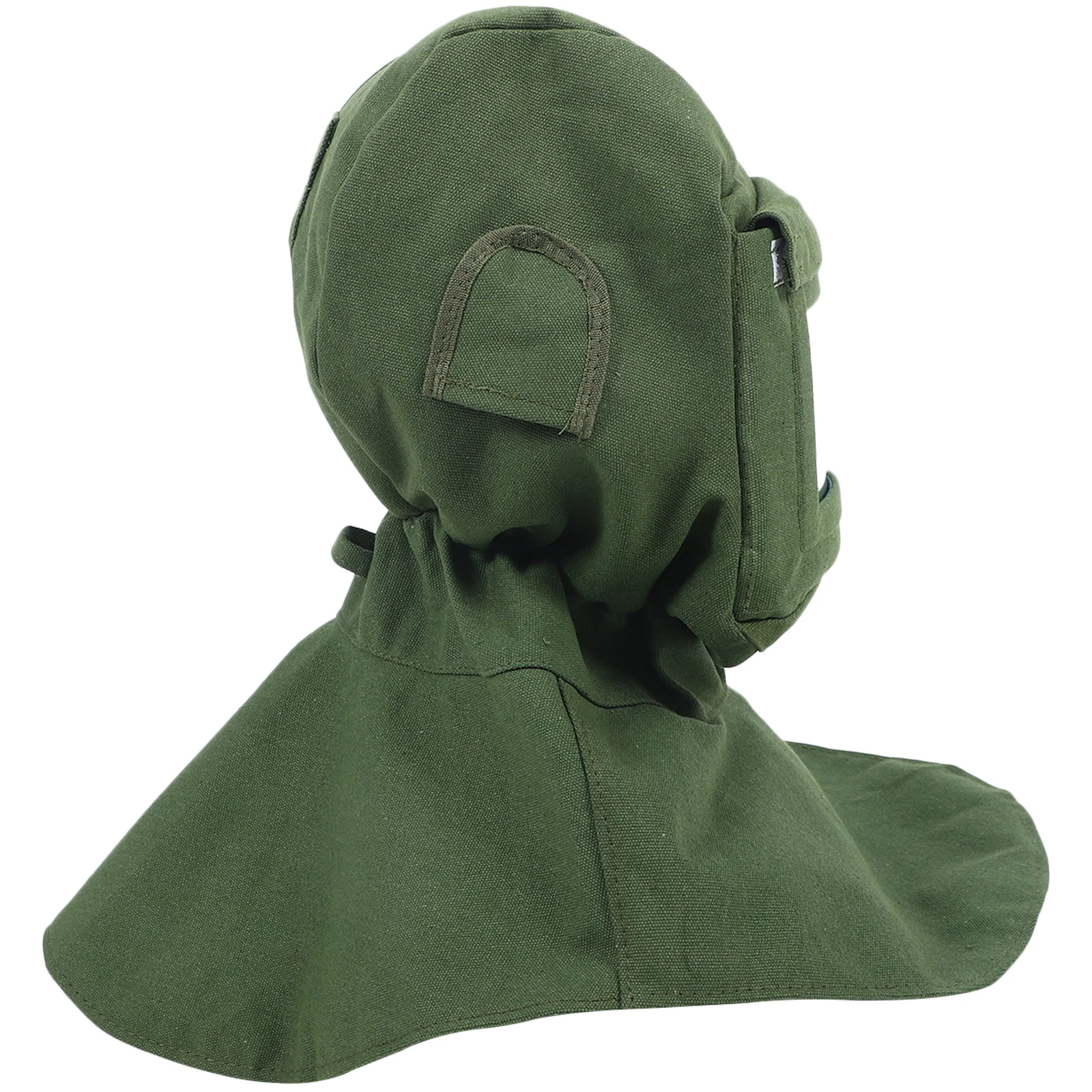 غطاء محرك السفع الرملي المضاد للغبار، شال واقٍ من القماش عالي التحمل مع زجاج للاستخدام الصناعي، غطاء السفع الرملي #3