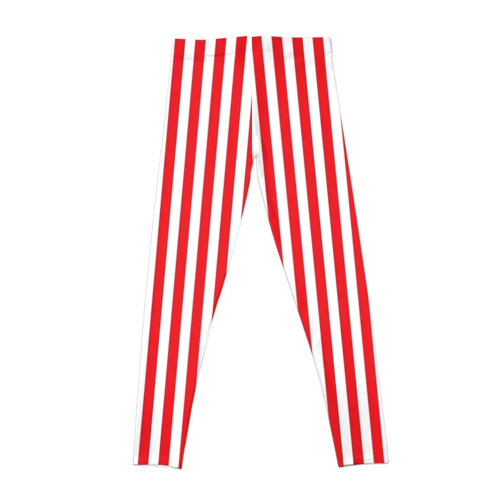 RED WHITE VERTICAL STRIPE Leggings gym wear women gym legging woman push up tights for women