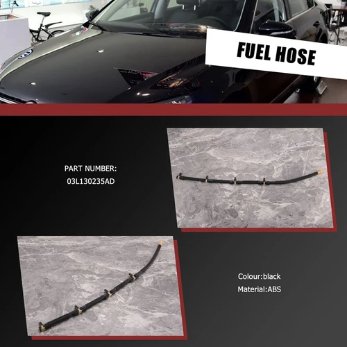 Imagen 2 del producto 03L 130235 AD Línea de retorno de combustible Manguera de retorno de combustible Línea de tanque Manguera Tubo de inyector Línea de fuga para Amarok 2010-