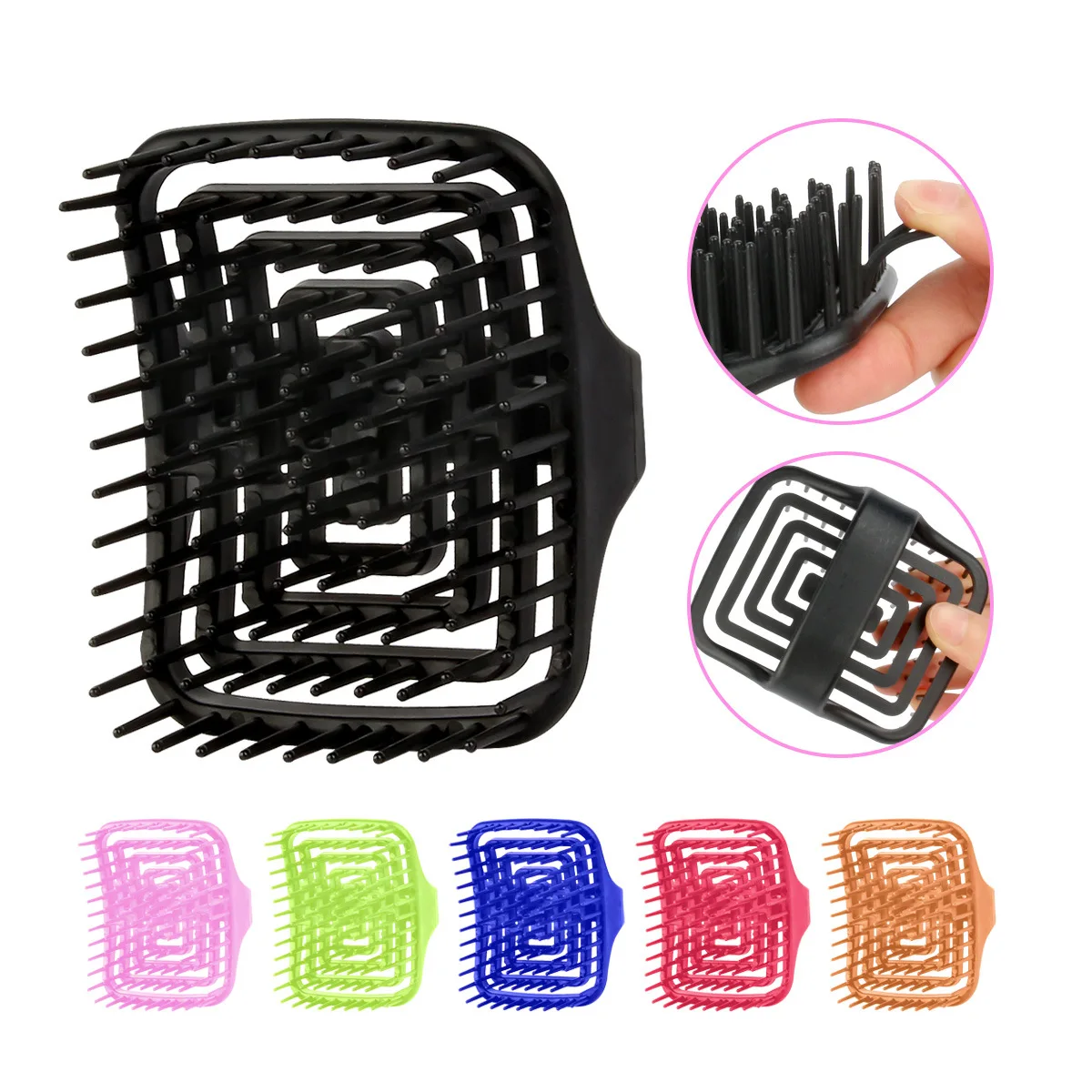 WANMEI Scalp Massage Shampoo Brush - Deep Cleansing & Exfoliation, TPEE Hollow Design, Easy Hair Care