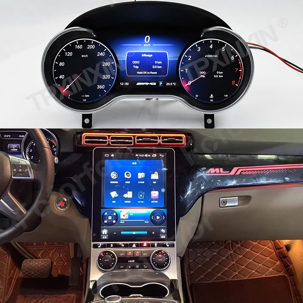 Car Radio Android 13.0 Auto Carplay For Mercedes Benz ML 2013-2015 GL GPS Navigation Stereo Multimedia Player Head Unit BT DSP