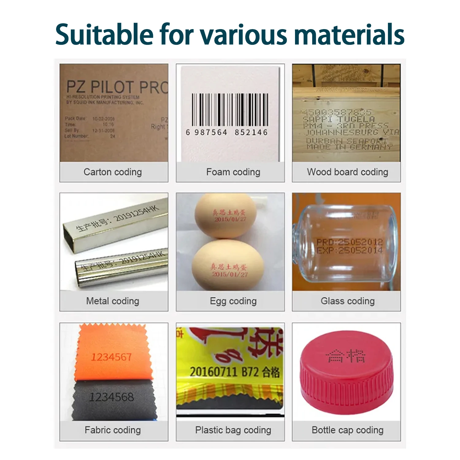 Phezer 2025 HP 新しいオンラインインクジェットプリンタ PRX-1000 QR コードバーコードシリアル番号有効期限ラベルプリンタ