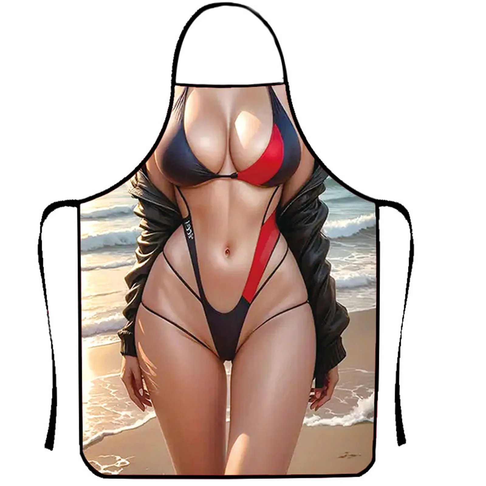 

Novel and Interesting Anime Fun Apron Unique and Weird Design Apron Polyester Oil proof Anti fouling Novel Funny Cleanning Apron