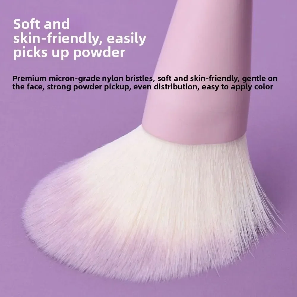 10Pcs Durable Super Soft Makeup Brush Set Synthetic Hair Easy to Clean Blush Brush Edge Eyeliner Brush Foundation Blending Tool