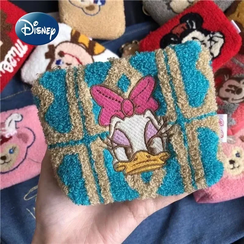 Nueva cartera Zero de felpa de Mickey de Disney, marca de lujo, tendencia de moda, billetera Zero, billetera bonita de dibujos animados para niños, billetera Zero de alta calidad