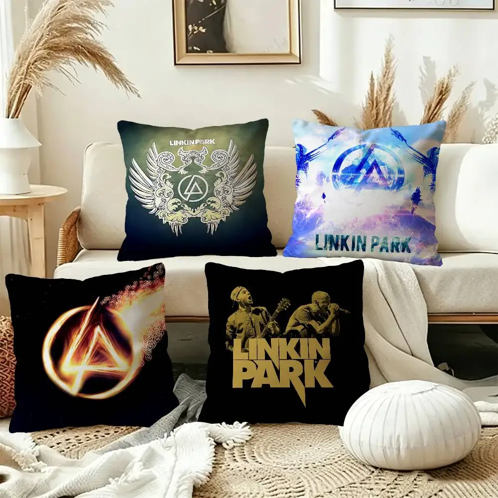 L-Linkin P-Park Famous Band Personalized picture text home decorative pillows Household Gifts 45x45cm