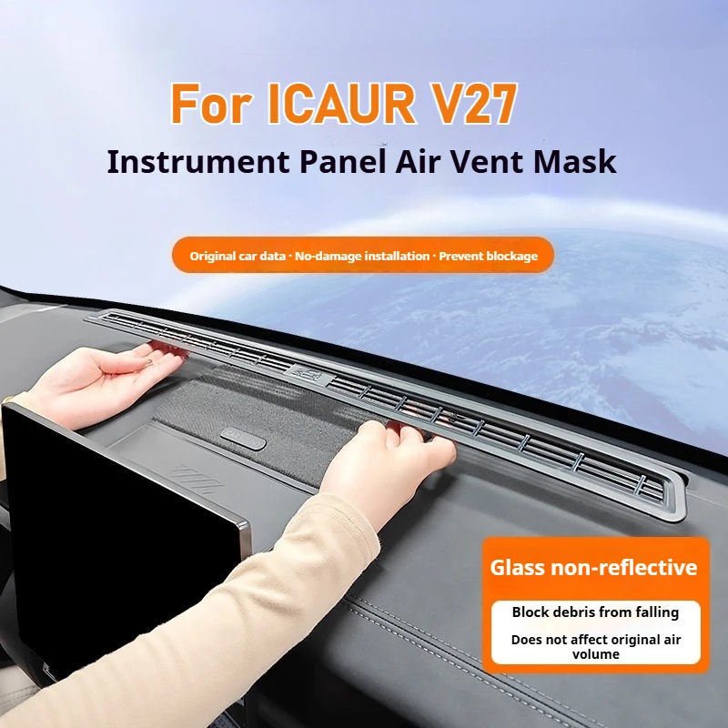 For ICAUR V27 ICAR V27 Instrument Panel Air Outlet Mask Dust and Blockage Prevention Net Automotive Interior Modify Accessories