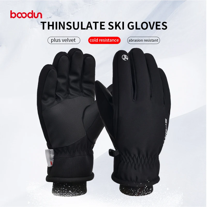 

Лыжные перчатки, водонепроницаемые и теплые, спортивные перчатки на открытом воздухе с сенсорным экраном, удобные и удобные с пятью пальцами16