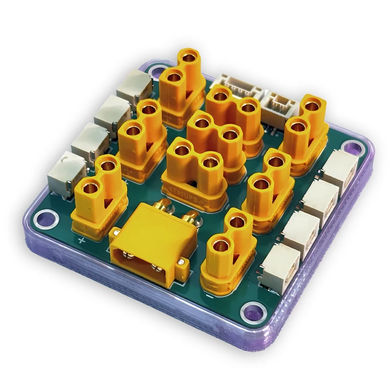 1PCS Für RoboMaster RC Roboter Power Verteilung Board XT30 Bus Zentrale Bord PDB mit GH 1,25-2P/4P Port 3D Gedruckt Untere Basis