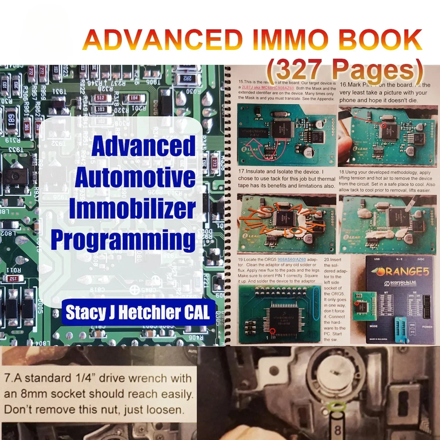 Advanced IMMO BOOK Automotive Immobilizer Programming Ebook 327 Pages PDF Check/Diagnose/Repair Car Control Box ECU Teaching