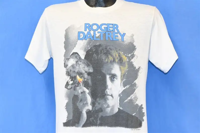 

80s Roger Daltrey Under a Raging Moon Solo Album The Who Rock t-shirt Medium