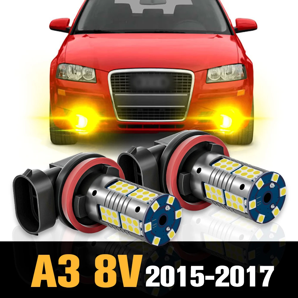 

2pcs Canbus LED Fog Light Lamp Accessories For Audi A3 8V 2015 2016 2017