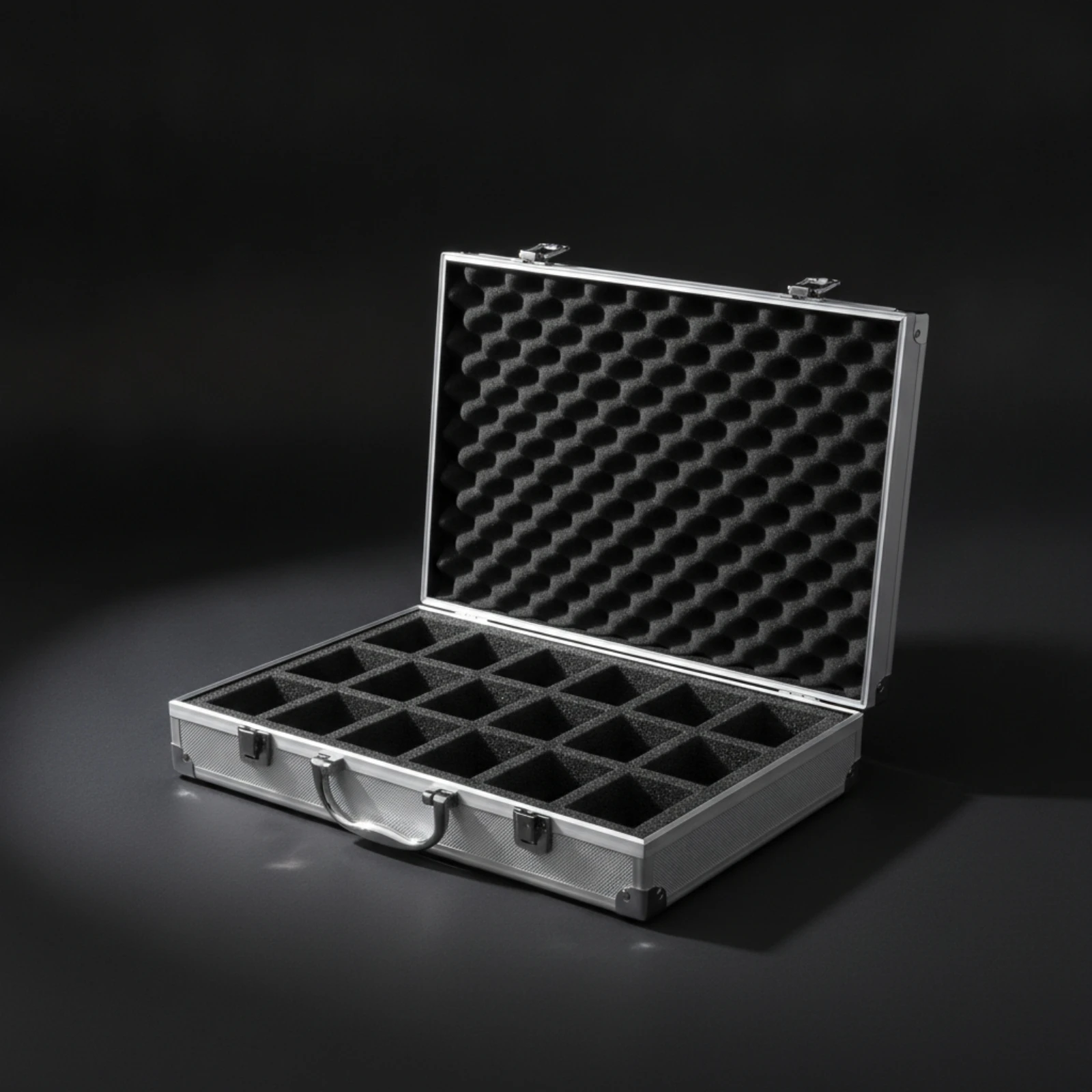 Watch Storage Box with 18 Slots Long-Lasting Aluminum Watch Case with Handle Secure Impact-Resistant for Collectors