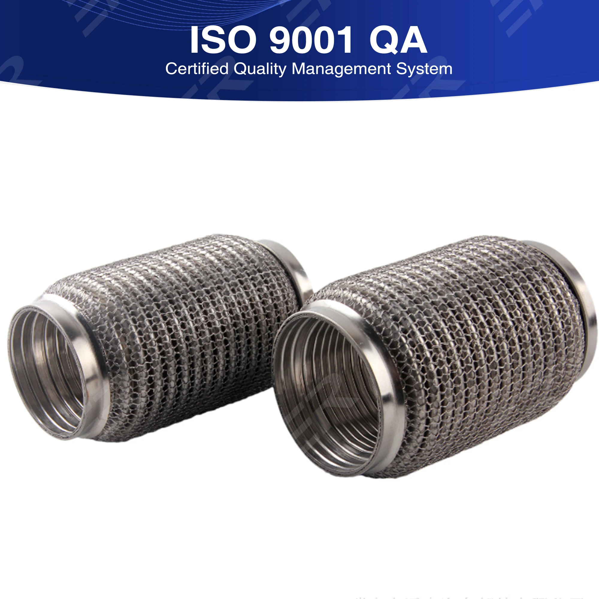 1 قطعة مدخل 64 مللي متر/76 مللي متر سيارة العادم أنبوب الفولاذ المقاوم للصدأ العادم فليكس أنابيب أنبوب فليكس المقرنة مع التعشيق سوبر شبكة مرنة