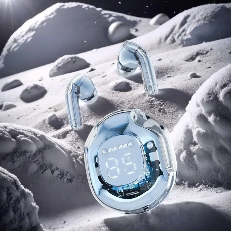 NEUES kabelloses Bluetooth-Headset, kabellose Kopfhörer, LED-Stromversorgung, digitales Display, Stereo-Sound, kabellos, für Smartphones geeignet