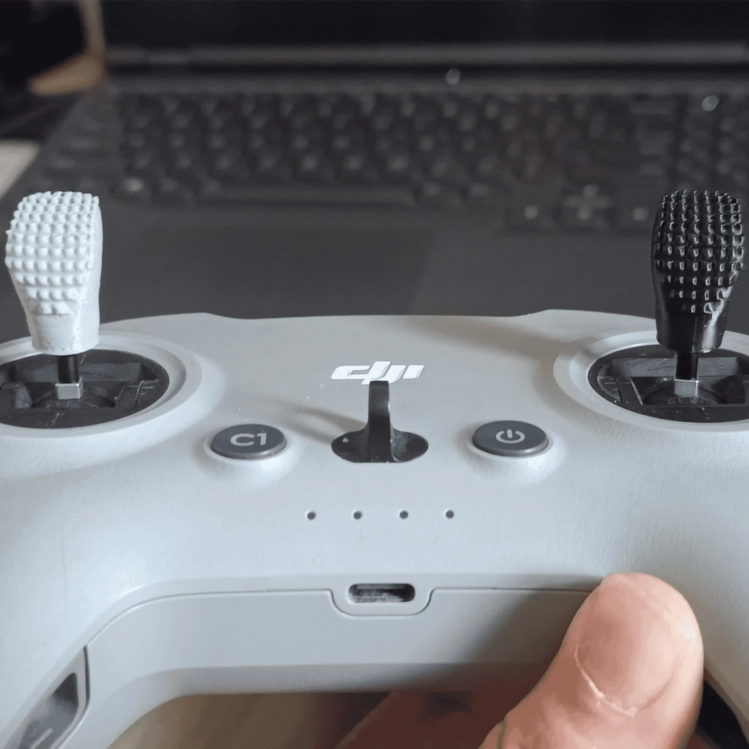 

6PCS FPV Drone Radio Gimbal Stick Ends Ergonomics TPU Printed For DJI Avata 1/2 Drone Remote control Joystick