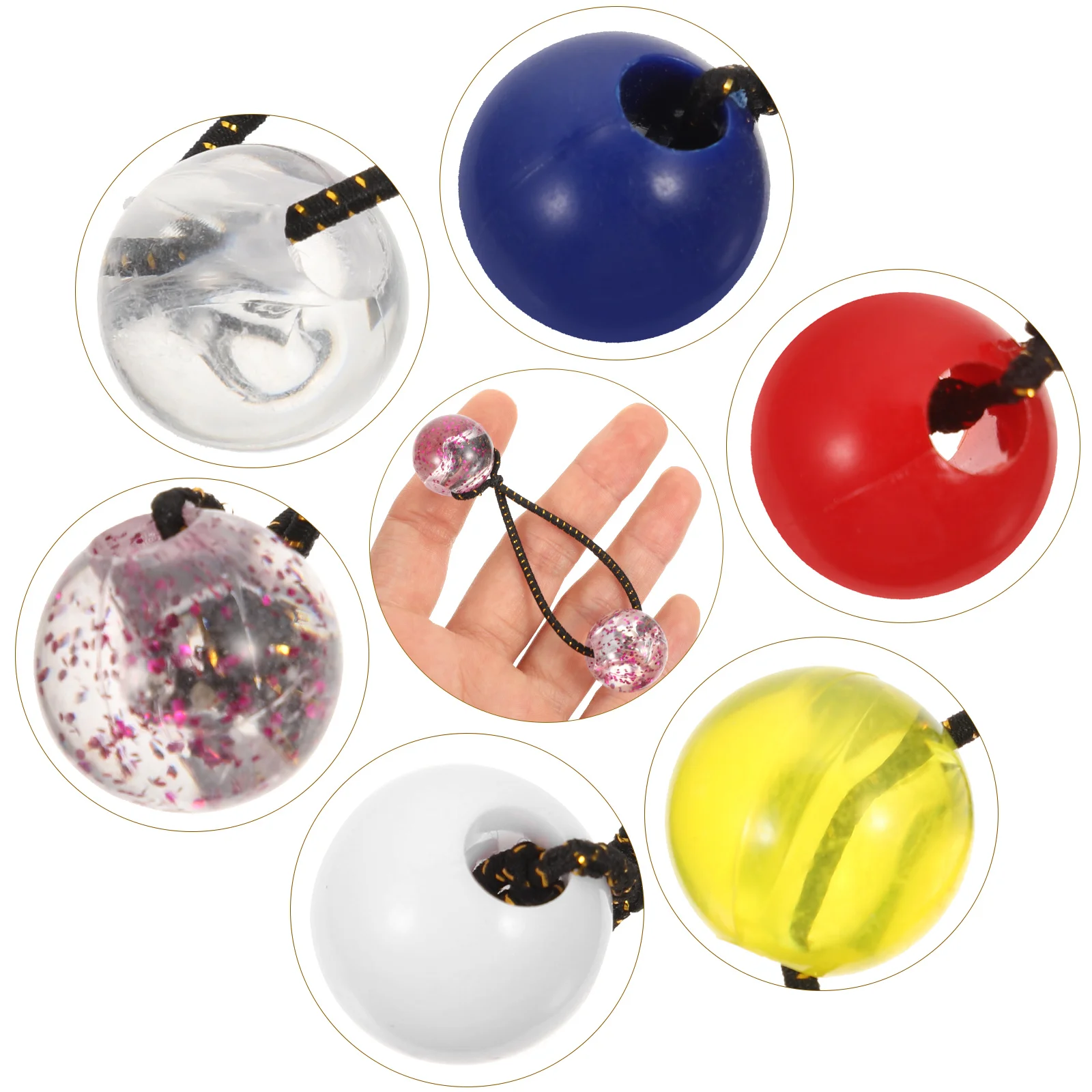 10 Peças de Laços de Cabelo para Meninas, Cordas Elásticas Duplas, Acessórios de Cabelo Fofos para Festas, Aniversários e Presentes