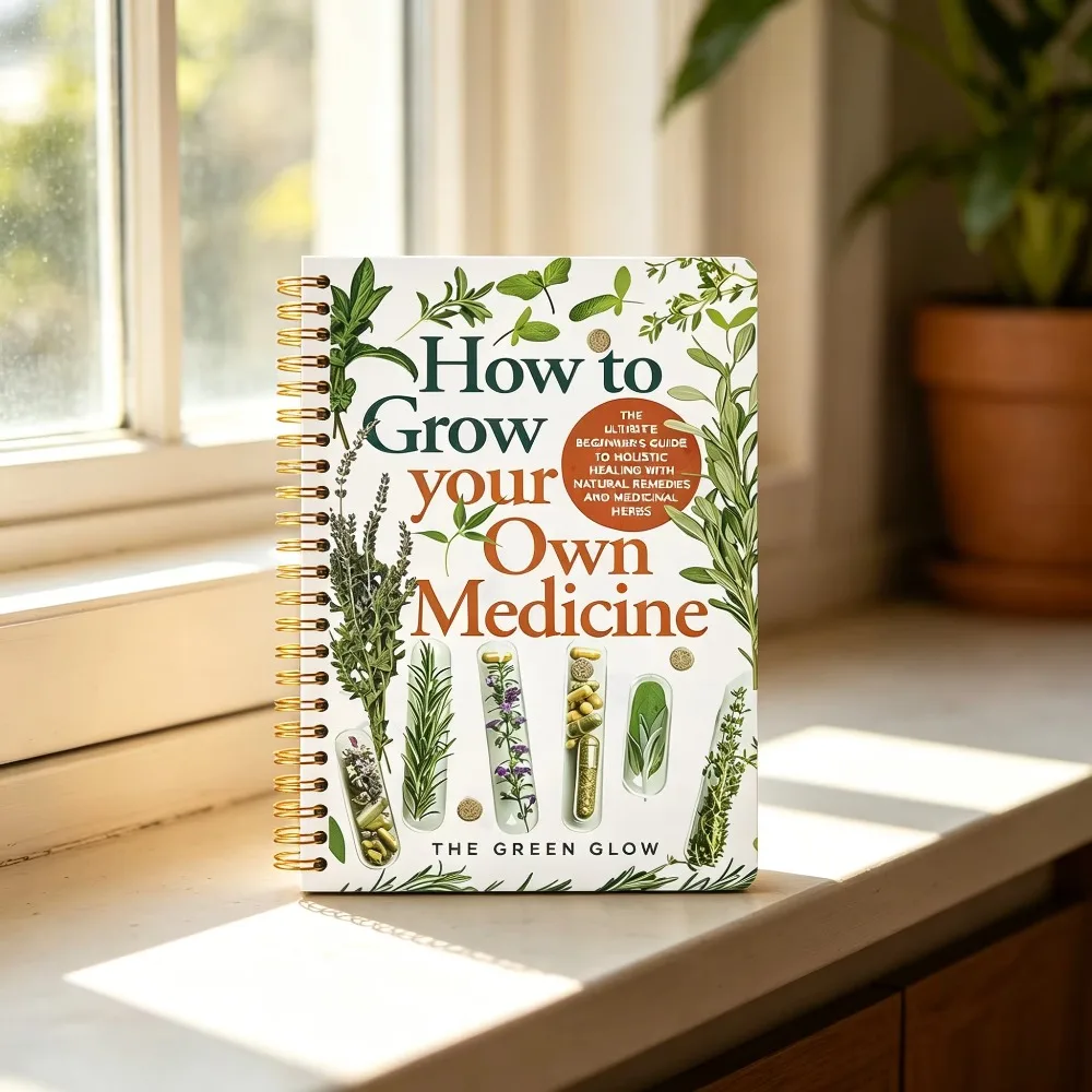 How To Grow Your Own Medicine Spiral Handbook, A5 Herbal Guide, Botanical Illustrations, Medicinal Herbs Therapeutic Properties