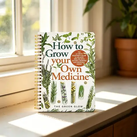 How To Grow Your Own Medicine Spiral Handbook, A5 Herbal Guide, Botanical Illustrations, Medicinal Herbs Therapeutic Properties