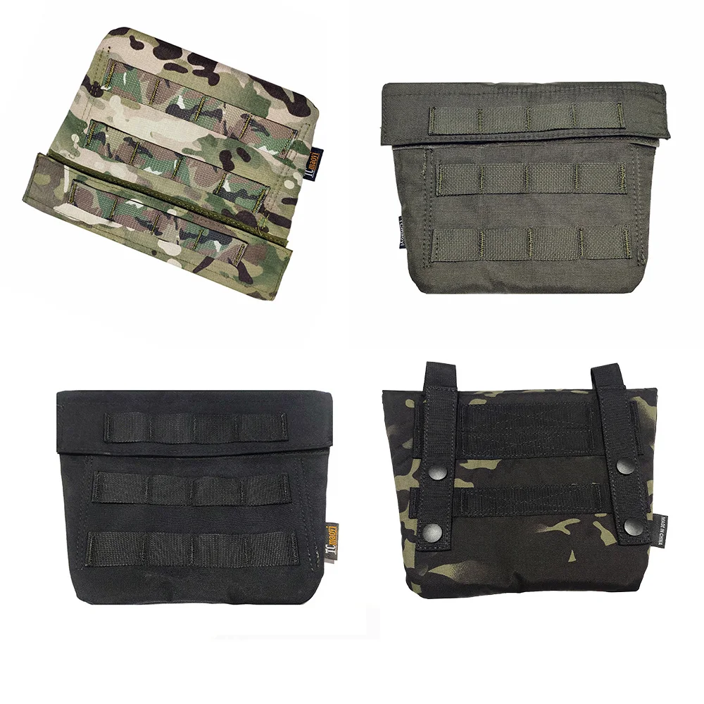 

500D Tactical Modular Abdomen Panel Pouch Plate Carrier Belly Waist Molle Storage Bag Sundries Bag