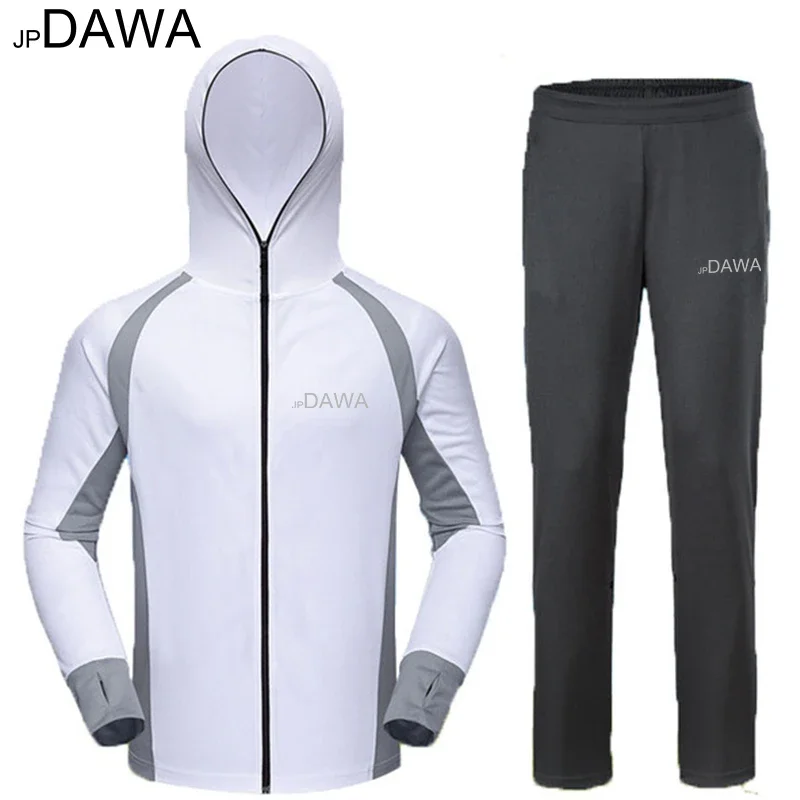 JP Dawa Spring/Summer Fishing Suit Quick Dried Ice Silk Men\'s Mountaineering, Hiking, Sunscreen, Mosquito Avoidant Riding Shirt