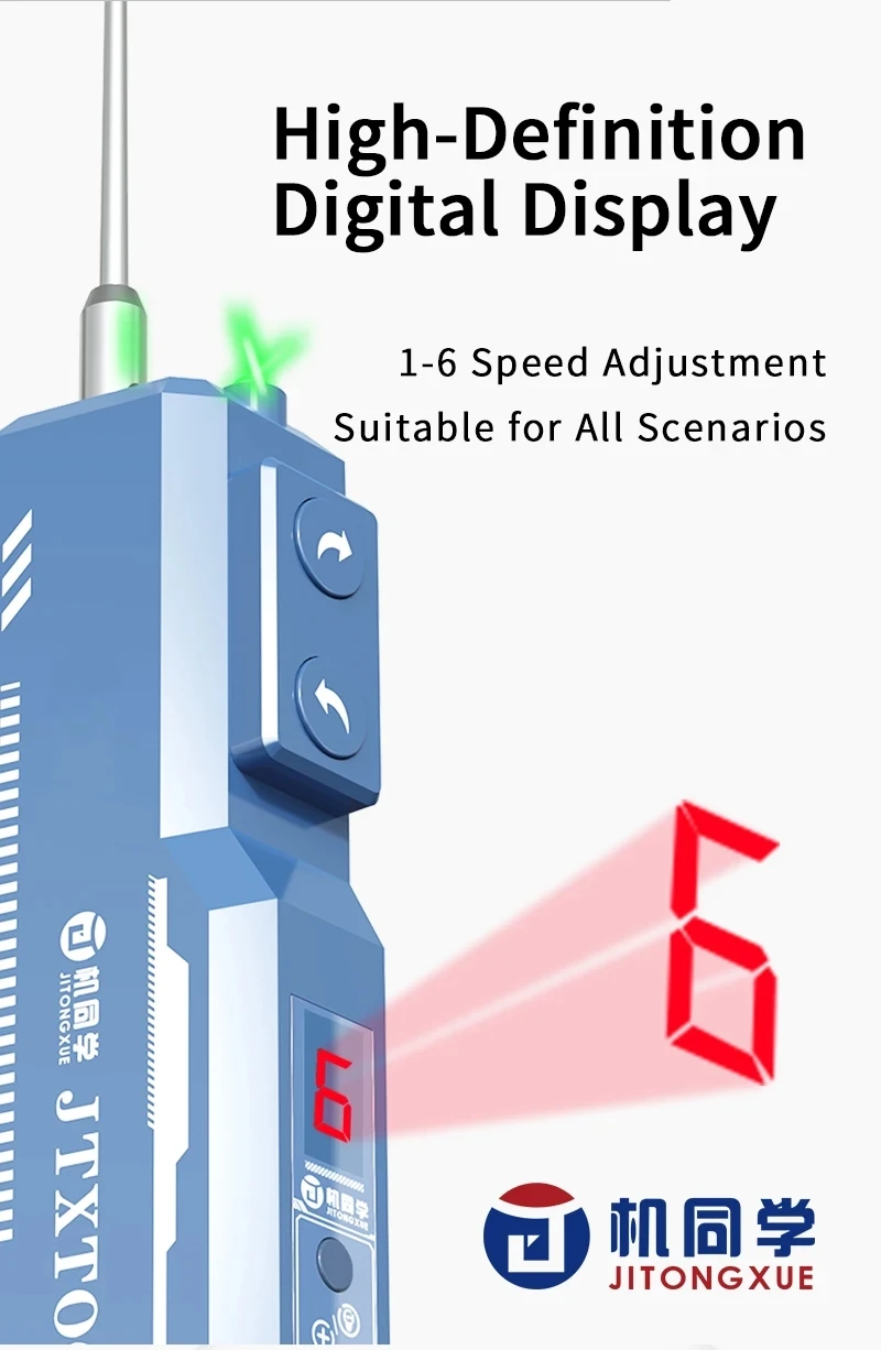 JTX G-2 Electric Glue Remover Except for OCA Adhesive Curved Original Hard Adhesive Equipped with Dust Display Light ﻿Tool