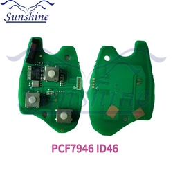 Sunshine cae keys 2/3BTN Car Remote Key Circuit Board Suit for Renault Clio Scenic Kangoo Megane PCF7946 / PCF7947/pcf7961 Chip