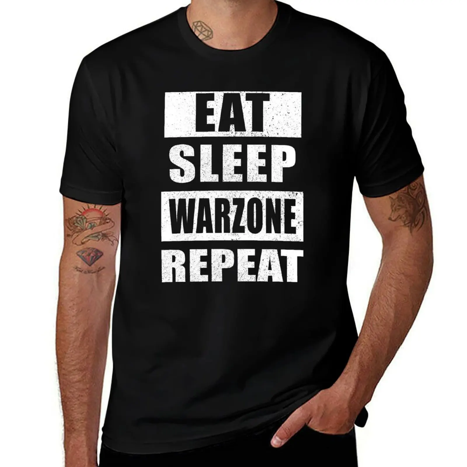 Eat Sleep Warzone Repeat T-Shirt Sports Basic Short Sleeve T-Shirt