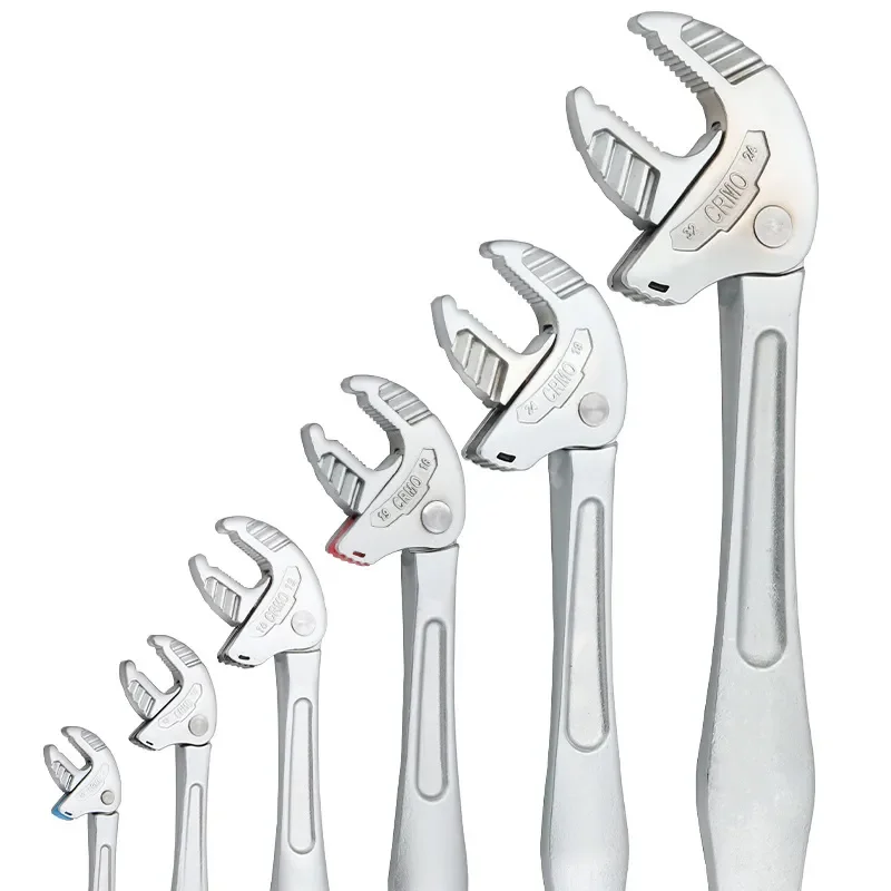 for Crab Claw Type Multi Function Fast Adaptive Imitation Ratchet Wrench Industrial Grade Large Opening Movable Wrench