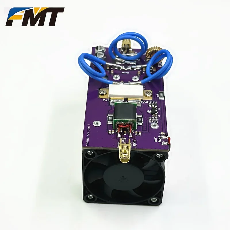 FM 100MHz 70-110MHz 100W Radio Power Amplifier AMP DMR with heatsink