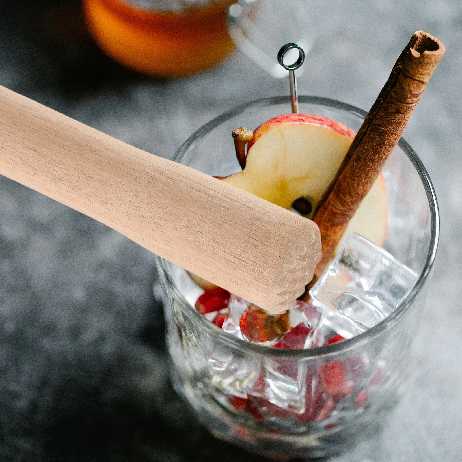 

Wooden Muddler With Textured Head Ergonomic Handle For Crushing Fruits Herbs Cocktails Bartending Tools Kitchen Bar
