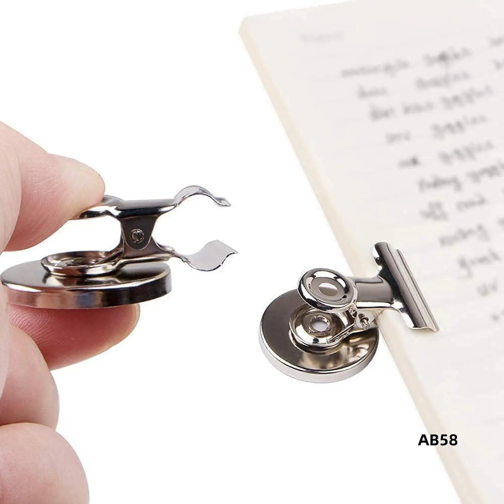 40 Pack Magnetic Clips,Scratch-Free Refrigerator Strong Magnet Clips,Binder Clips Paper Clamps,Whiteboard Magnets Clips