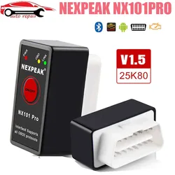 NEXPEAK NX101PRO Elm327 Bluetooth-compatible V1.5 Engine code reader Mini OBD2 Scanner Car Diagnostic Tool OBD 2 Auto Scanner